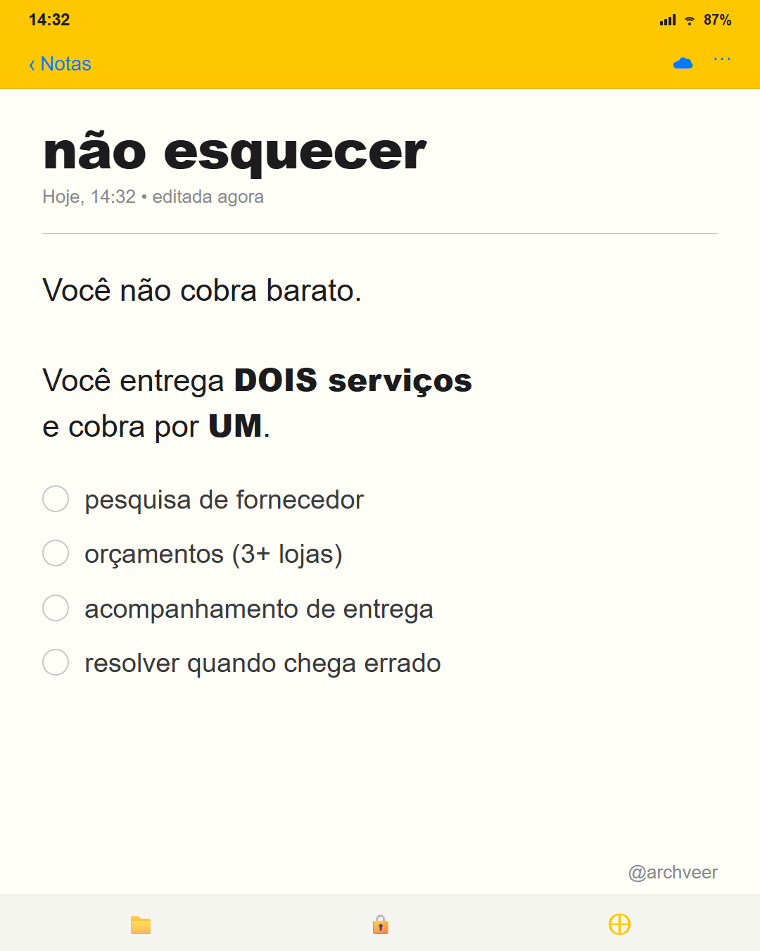 Estático 1 — Negação da crença